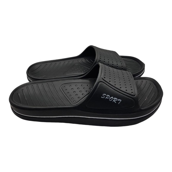 Men's Sandals Sport Brand, Black Casual Summer Used 45 EU (approx. US 11) - Picture 6 of 7